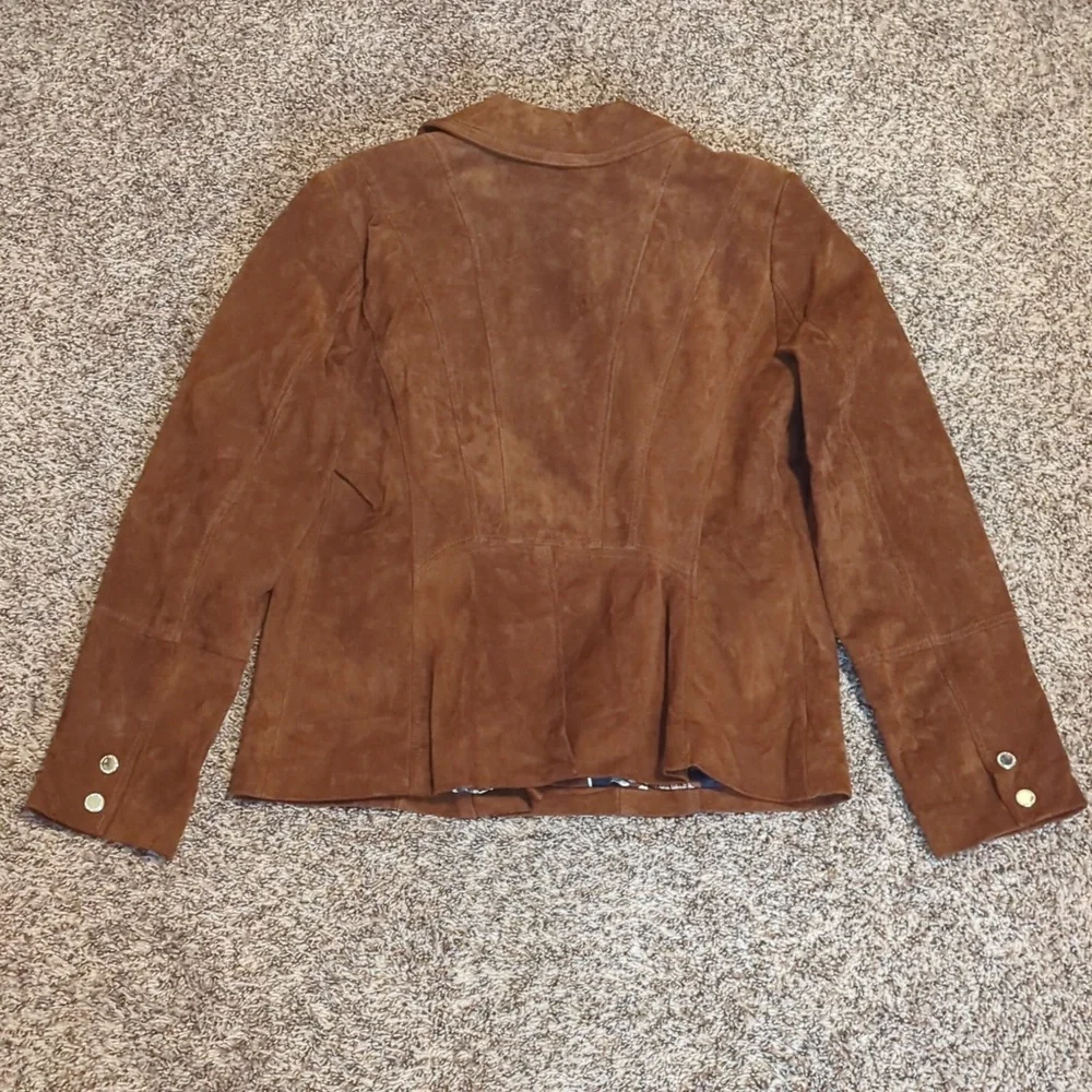 NWT Isaac Mizrahi Live Leather Jacket - Picture 3 of 5